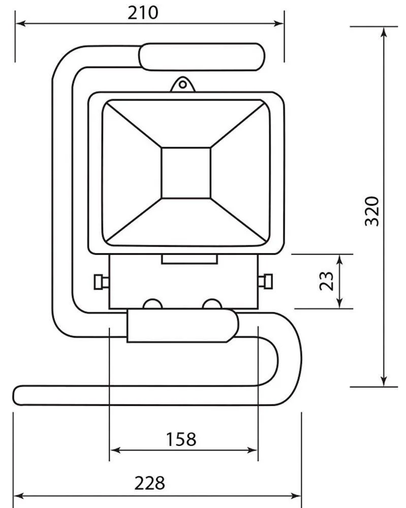 FERON Светодиодный прожектор LL-261 переносной IP65 20W 6500K FERON Светодиодный прожектор LL-261 переносной IP65 20W 6500K
