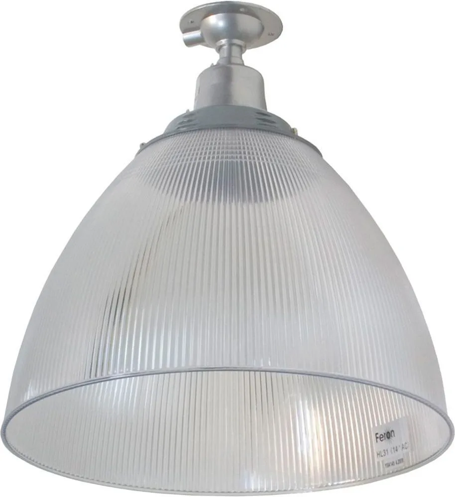 Прожектор FERON HL31 (16') купольный 60W E27 230V, серый