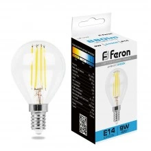 Лампа светодиодная FERON LB-509 Шарик E14 9W 230V 6400K 38223