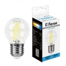 Лампа светодиодная FERON LB-515 Шарик E27 15W 230V 6400K 38254