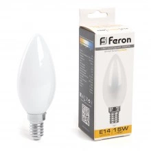 Лампа светодиодная FERON LB-717 Свеча E14 15W 230V 2700K 38255