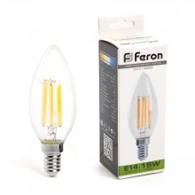 Лампа светодиодная FERON LB-717 Свеча E14 15W 230V 4000K 38258