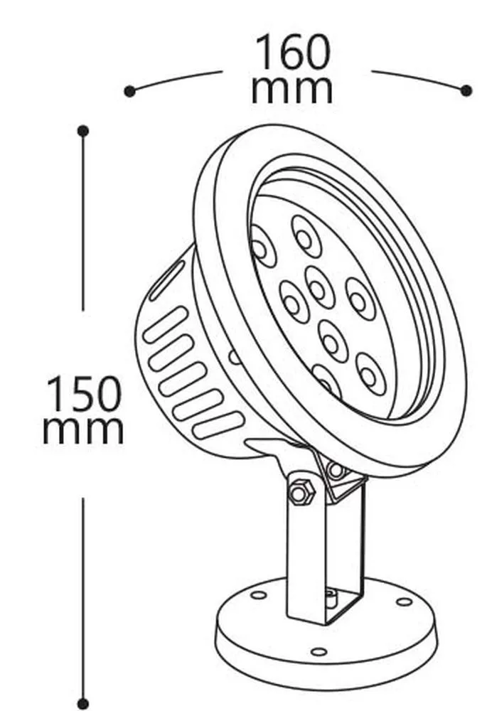 FERON Светодиодный светильник подводный LL-875 Lux 9W RGB 24V IP68 32040 FERON Светодиодный светильник подводный LL-875 Lux 9W RGB 24V IP68 32040