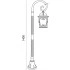 Светильник садово-парковый FERON PL148 столб четырехгранный 100W 230V E27, черное золото 11318 Светильник садово-парковый FERON PL148 столб четырехгранный 100W 230V E27, черное золото 11318