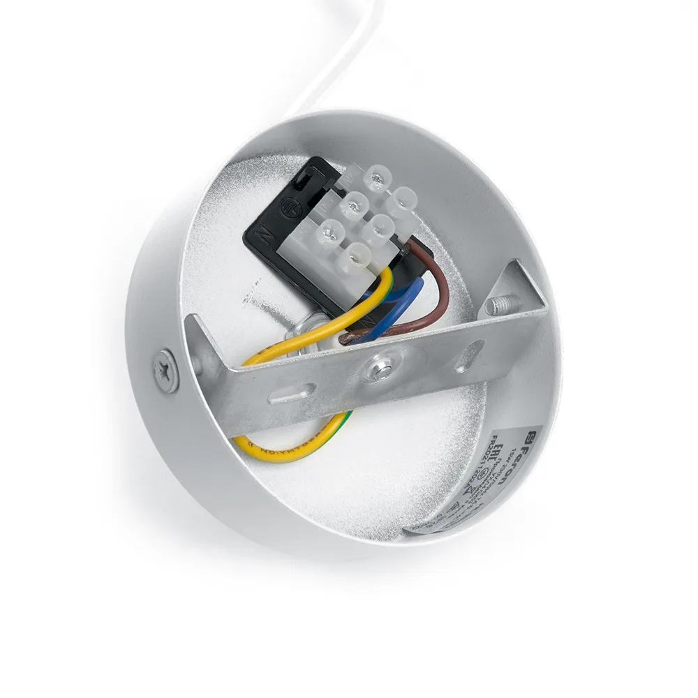 FERON Светильник потолочный ML1708 Barrel LUNA на подвесе MR16 35W 230V, белый 55*200 48081 FERON Светильник потолочный ML1708 Barrel LUNA на подвесе MR16 35W 230V, белый 55*200 48081