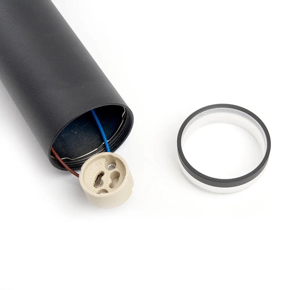 FERON Светильник потолочный ML1708 Barrel LUNA на подвесе MR16 35W 230V, черный 55*200 48082 FERON Светильник потолочный ML1708 Barrel LUNA на подвесе MR16 35W 230V, черный 55*200 48082