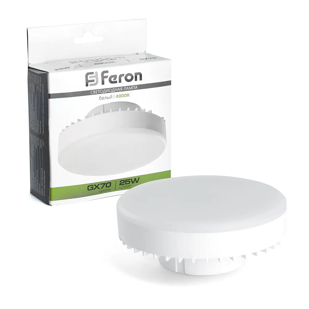 FERON Лампа светодиодная LB-474 GX70 25W 175-265V 4000K 38269 FERON Лампа светодиодная LB-474 GX70 25W 175-265V 4000K 38269