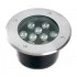 Светодиодный светильник тротуарный (грунтовый) FERON SP2803,10W, AC/DC12V, низковольтный, 4000К, металлик, D160*H90mm, вн.диаметр: 110mm, IP67 48347 Светодиодный светильник тротуарный (грунтовый) FERON SP2803,10W, AC/DC12V, низковольтный, 4000К, металлик, D160*H90mm, вн.диаметр: 110mm, IP67 48347