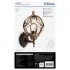Светильник садово-парковый FERON PL3701 круглый на стену вверх 60W 230V E27, черное золото 11349 Светильник садово-парковый FERON PL3701 круглый на стену вверх 60W 230V E27, черное золото 11349