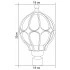 Светильник садово-парковый FERON PL3703 круглый на столб 60W 230V E27, черное золото 11359 Светильник садово-парковый FERON PL3703 круглый на столб 60W 230V E27, черное золото 11359