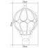 Светильник садово-парковый FERON PL3803 круглый на столб 60W 230V E27, черное золото 11360 Светильник садово-парковый FERON PL3803 круглый на столб 60W 230V E27, черное золото 11360