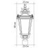 Светильник садово-парковый FERON PL4003 круглый на столб 60W 230V E27, черное золото 11362 Светильник садово-парковый FERON PL4003 круглый на столб 60W 230V E27, черное золото 11362