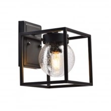 Светильник садово-парковый FERON PL701 на стену вниз 60W E27 230V, черный 48383