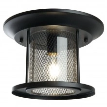 Светильник садово-парковый FERON PL723 на потолок 60W E27 230V, черный 48387