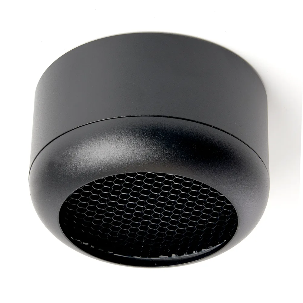 Светильник потолочный FERON HL364 Barrel ECHO 12W, 230V, GX53, чёрный, с антибликовой сеточкой 48398