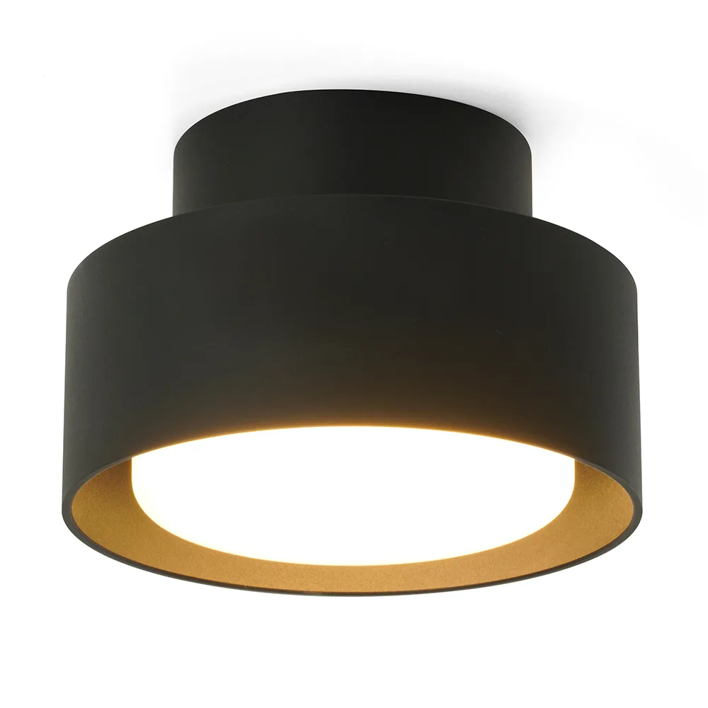 FERON Светильник потолочный HL367 Barrel AURA 12W, 230V, GX53, чёрный IP44 48406 FERON Светильник потолочный HL367 Barrel AURA 12W, 230V, GX53, чёрный IP44 48406