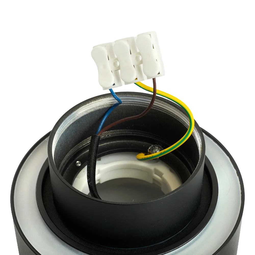 FERON Светильник потолочный HL367 Barrel AURA 12W, 230V, GX53, чёрный IP44 48406 FERON Светильник потолочный HL367 Barrel AURA 12W, 230V, GX53, чёрный IP44 48406