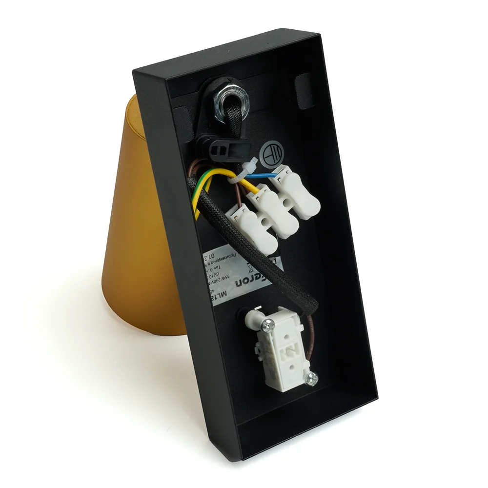 FERON Светильник ML1850 BELL, 35W, 230V, GU10, золото и чёрный артикул 48420 FERON Светильник ML1850 BELL, 35W, 230V, GU10, золото и чёрный артикул 48420