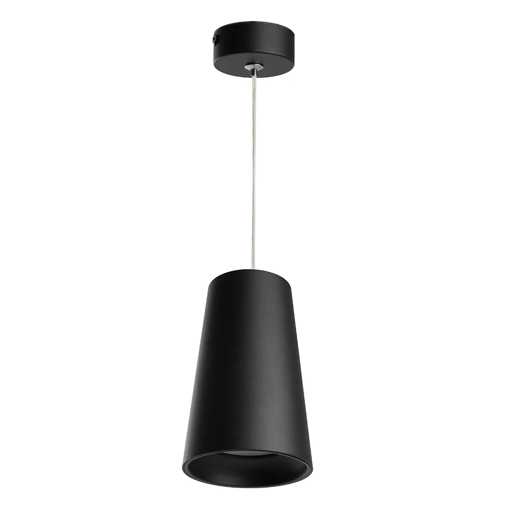 Светильник потолочный FERON ML1838 Barrel BELL levitation на подвесе1,7 м ,MR16 35W 230V, черный 48421