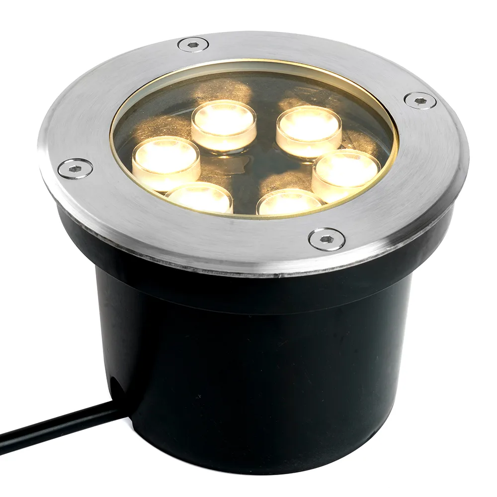 FERON Светодиодный светильник тротуарный (грунтовый) SP2802, 6W, AC/DC12-24V, низковольтный, 3000К, металлик, D120*H90mm, вн.диаметр: 90mm, IP67 48453 FERON Светодиодный светильник тротуарный (грунтовый) SP2802, 6W, AC/DC12-24V, низковольтный, 3000К, металлик, D120*H90mm, вн.диаметр: 90mm, IP67 48453