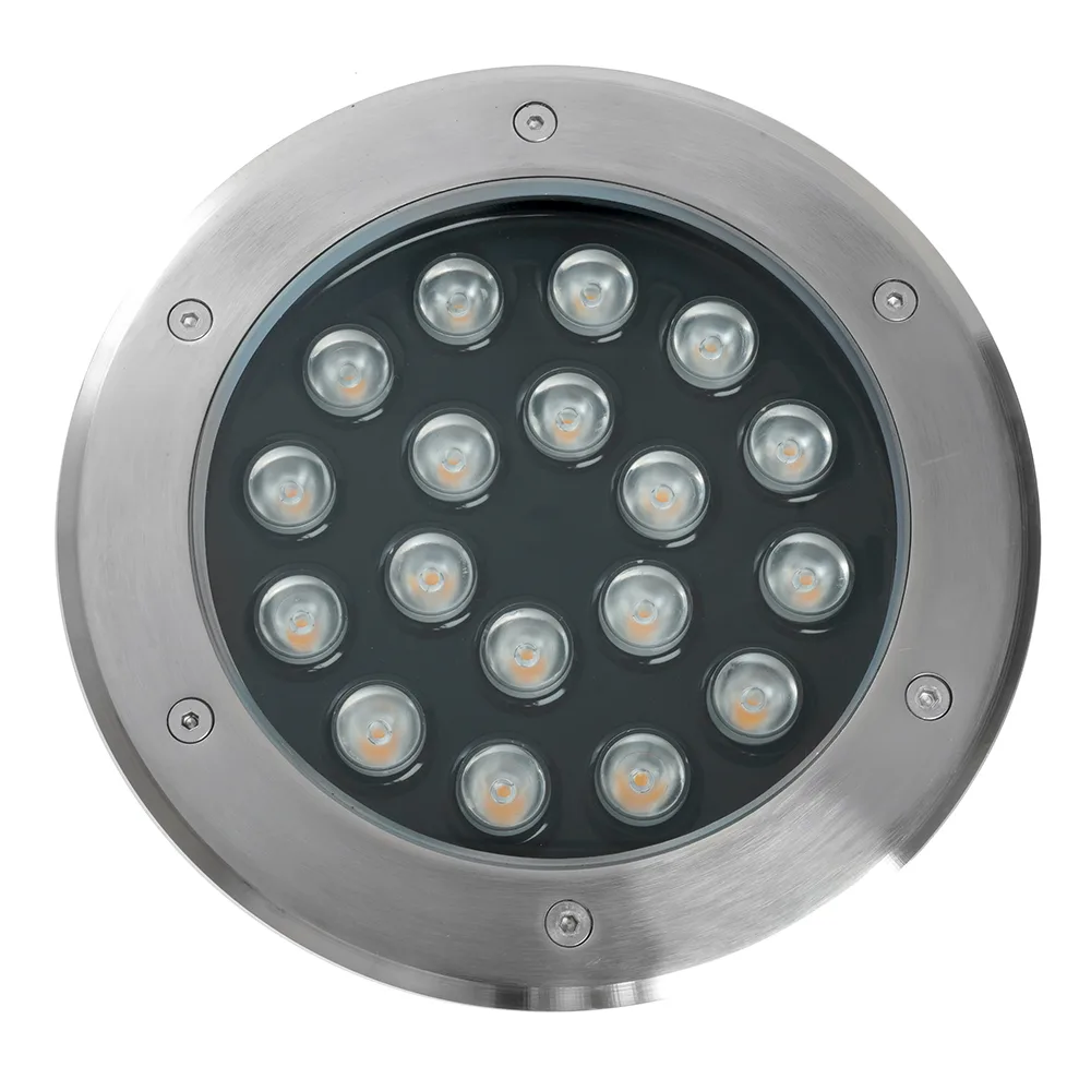 FERON Светодиодный светильник тротуарный (грунтовый) SP2804, 20W, AC/DC12V, низковольтный, 4000K, металлик, IP67 48454 FERON Светодиодный светильник тротуарный (грунтовый) SP2804, 20W, AC/DC12V, низковольтный, 4000K, металлик, IP67 48454