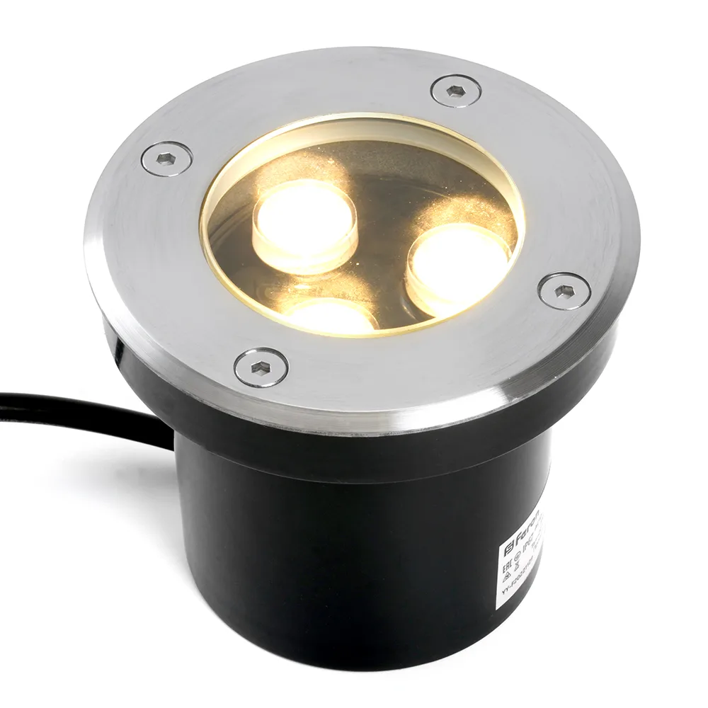 FERON Светодиодный светильник тротуарный (грунтовый) SP2801, 3W, AC/DC12-24V, низковольтный, 3000К, черный, D100*H80mm, вн.диаметр:70m 48452 FERON Светодиодный светильник тротуарный (грунтовый) SP2801, 3W, AC/DC12-24V, низковольтный, 3000К, черный, D100*H80mm, вн.диаметр:70m 48452