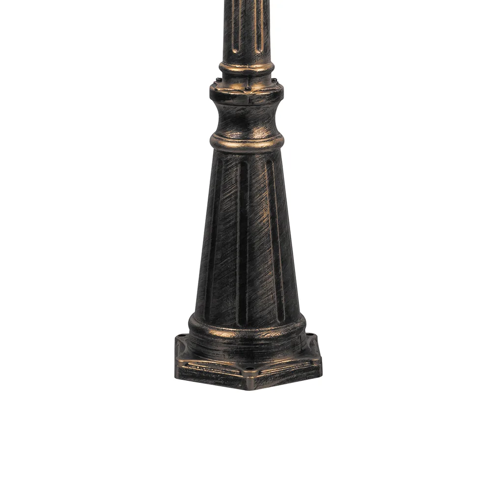 FERON Светильник садово-парковый PL3709 круглый, столб 3*60W 230V E27, черное золото 11389 FERON Светильник садово-парковый PL3709 круглый, столб 3*60W 230V E27, черное золото 11389
