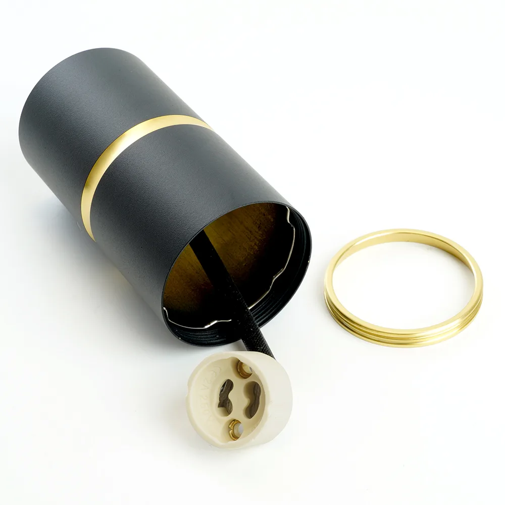 FERON Светильник потолочный ML186 Barrel ZEN MR16 GU10 35W 230V, чёрный, золото 48639 FERON Светильник потолочный ML186 Barrel ZEN MR16 GU10 35W 230V, чёрный, золото 48639