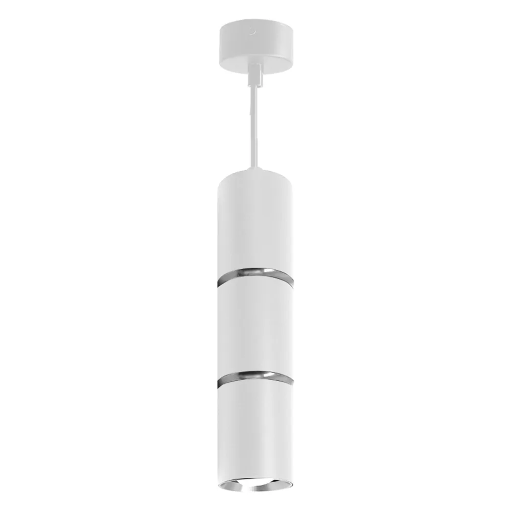 Светильник потолочный FERON ML1868 Barrel ZEN levitation на подвесе MR16 35W 230V, белый, хром, 55*180 48648
