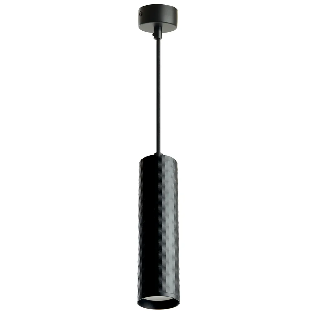 Светильник потолочный FERON ML1878 Barrel PIXEL Levitation на подвесе  MR16 35W 230V, чёрный 55*200  48655