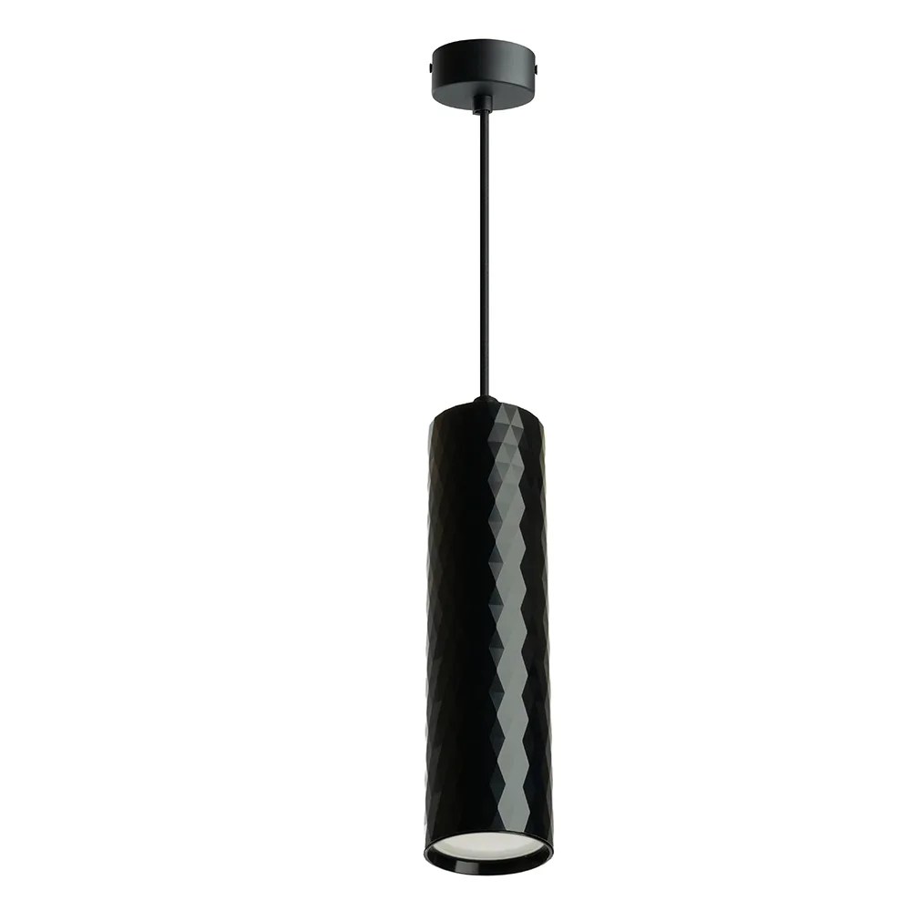 FERON Светильник потолочный ML1888 Barrel PRISM levitation на подвесе MR16 35W, 230V, чёрный 55*200 48670 FERON Светильник потолочный ML1888 Barrel PRISM levitation на подвесе MR16 35W, 230V, чёрный 55*200 48670