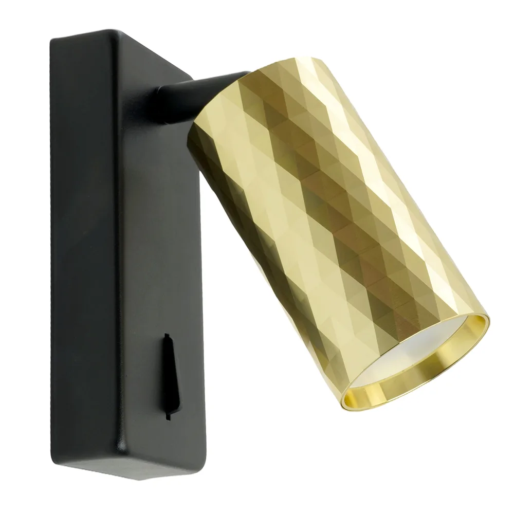 FERON Светильник ML1880 PRISM 35W, 230V, GU10, золото и чёрный артикул 48671 FERON Светильник ML1880 PRISM 35W, 230V, GU10, золото и чёрный артикул 48671