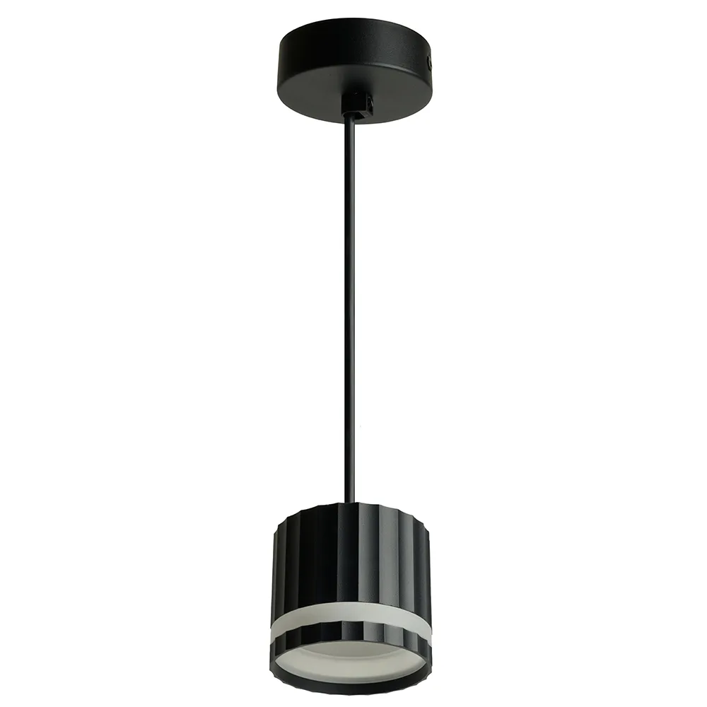 Светильник потолочный FERON Barrel HL3698 OLYMPUS levitation 12W, 230V, GX53, чёрный, на подвесе 1,7 м 48684