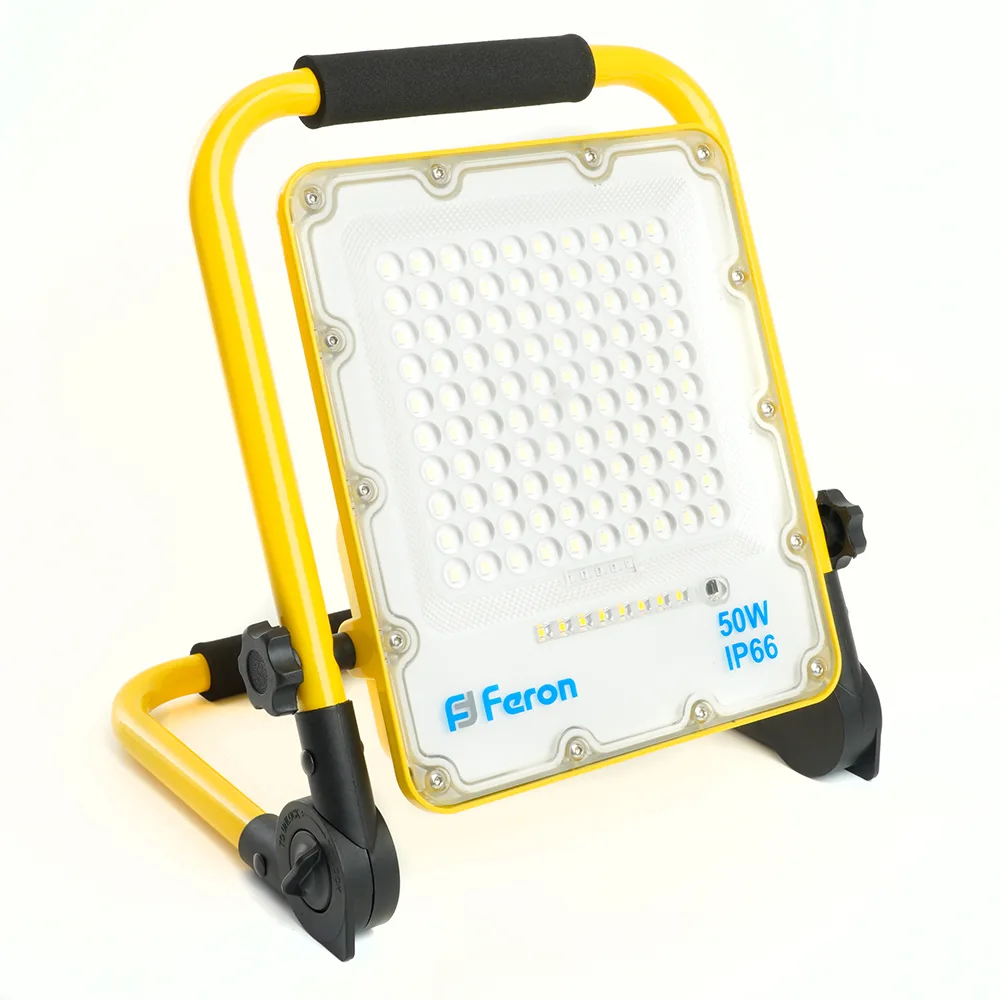 Светодиодный прожектор FERON LL-951 переносной с зарядным устройством IP66 50W 6400K артикул 48676