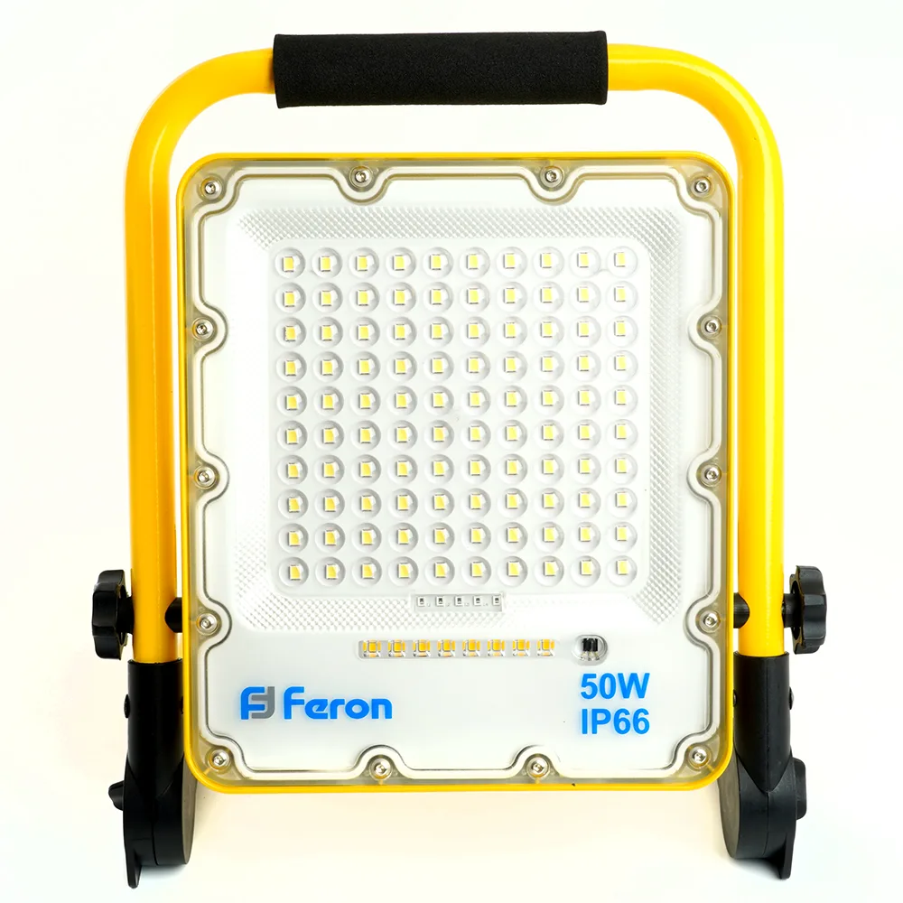 FERON Светодиодный прожектор LL-951 переносной с зарядным устройством IP66 50W 6400K артикул 48676 FERON Светодиодный прожектор LL-951 переносной с зарядным устройством IP66 50W 6400K артикул 48676
