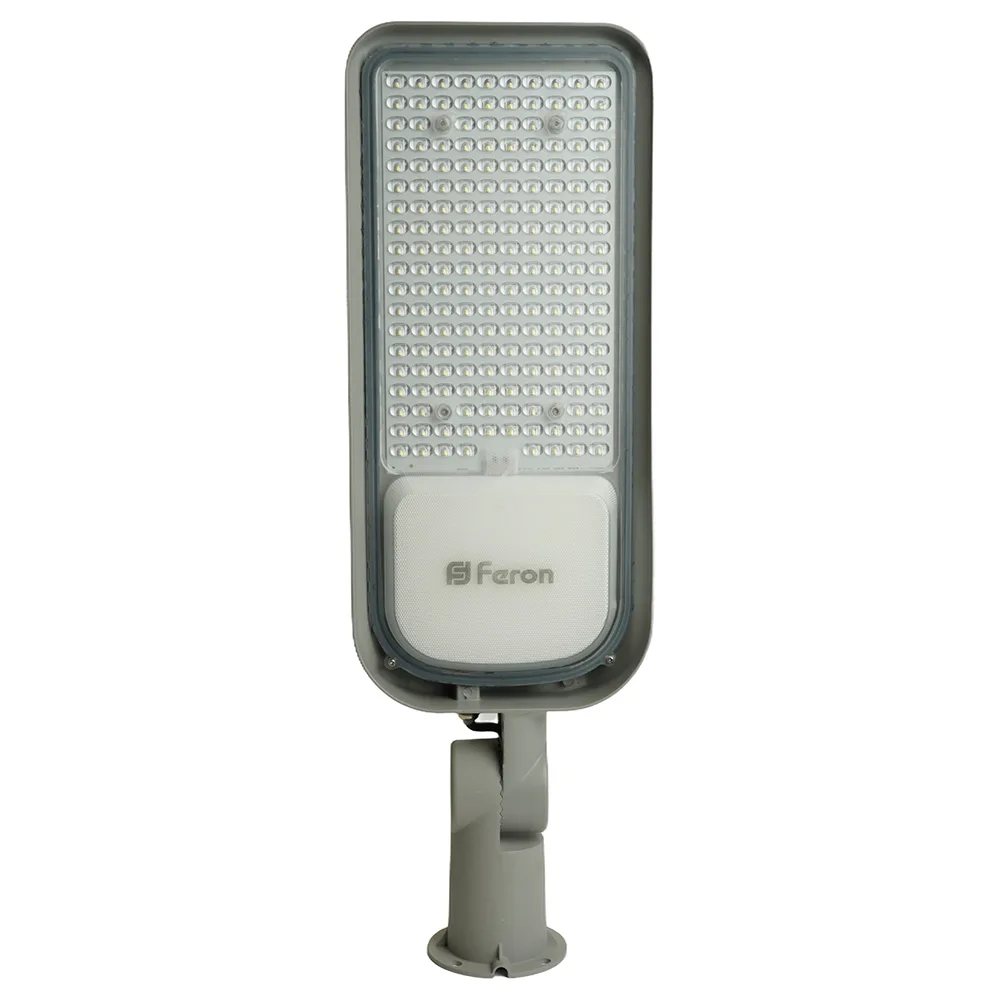 FERON Светодиодный уличный консольный светильник SP3060 150W 6400K 100-265V/50Hz, серый 48688 FERON Светодиодный уличный консольный светильник SP3060 150W 6400K 100-265V/50Hz, серый 48688