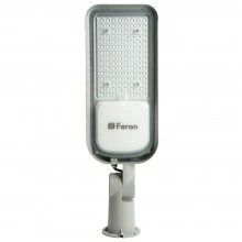 Светодиодный уличный консольный светильник FERON SP3060 80W 6400K 100-265V/50Hz, серый 48686