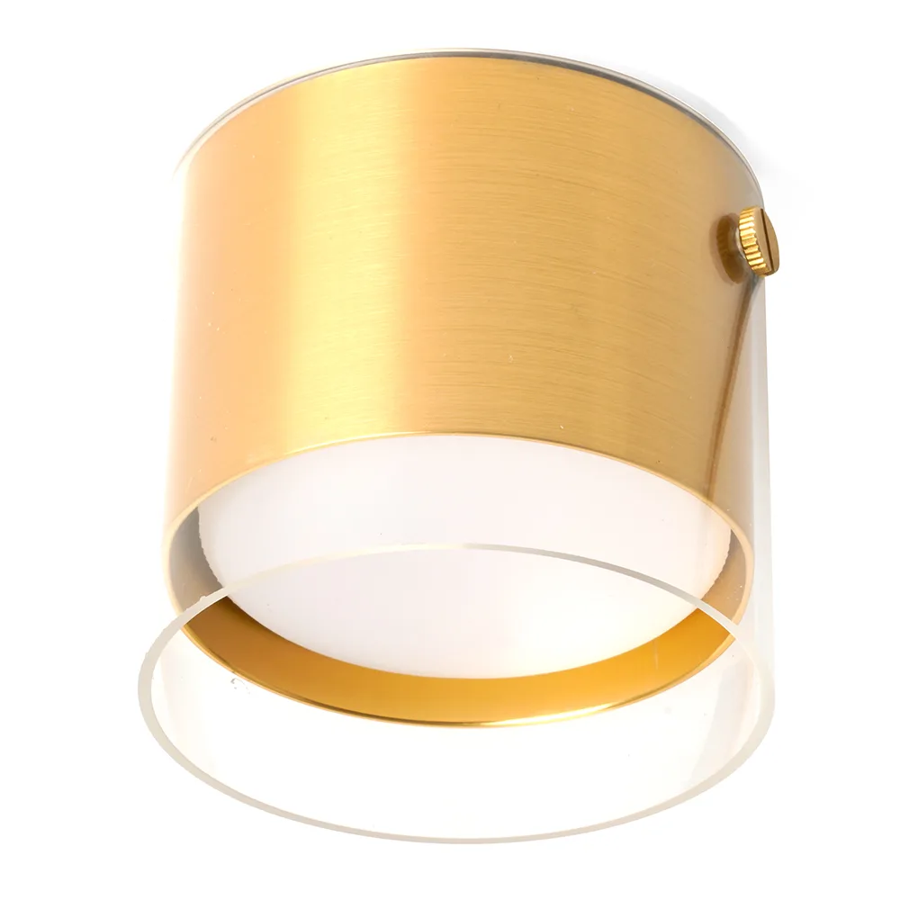 Светильник потолочный FERON HL389 Barrel LUMINA GX53 12W 230V, золото 48796