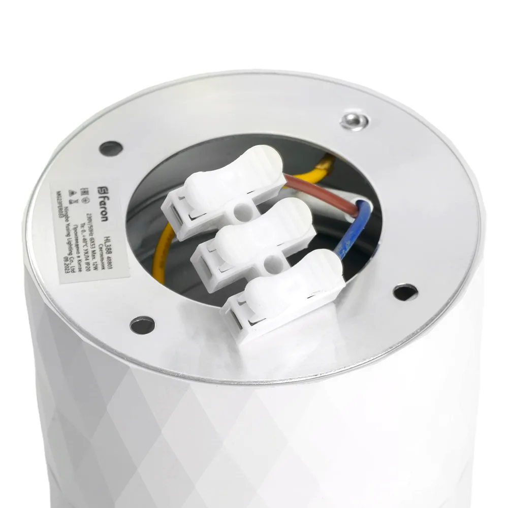 FERON Светильник потолочный HL388 Barrel PRISM GX53 12W 230V, белый 48803 FERON Светильник потолочный HL388 Barrel PRISM GX53 12W 230V, белый 48803