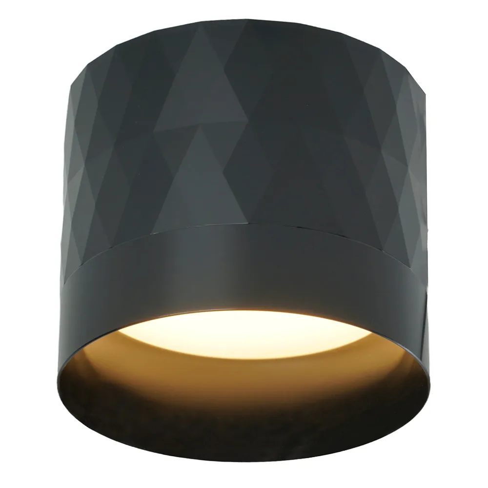 FERON Светильник потолочный HL388 Barrel PRISM GX53 12W 230V, черный 48802 FERON Светильник потолочный HL388 Barrel PRISM GX53 12W 230V, черный 48802