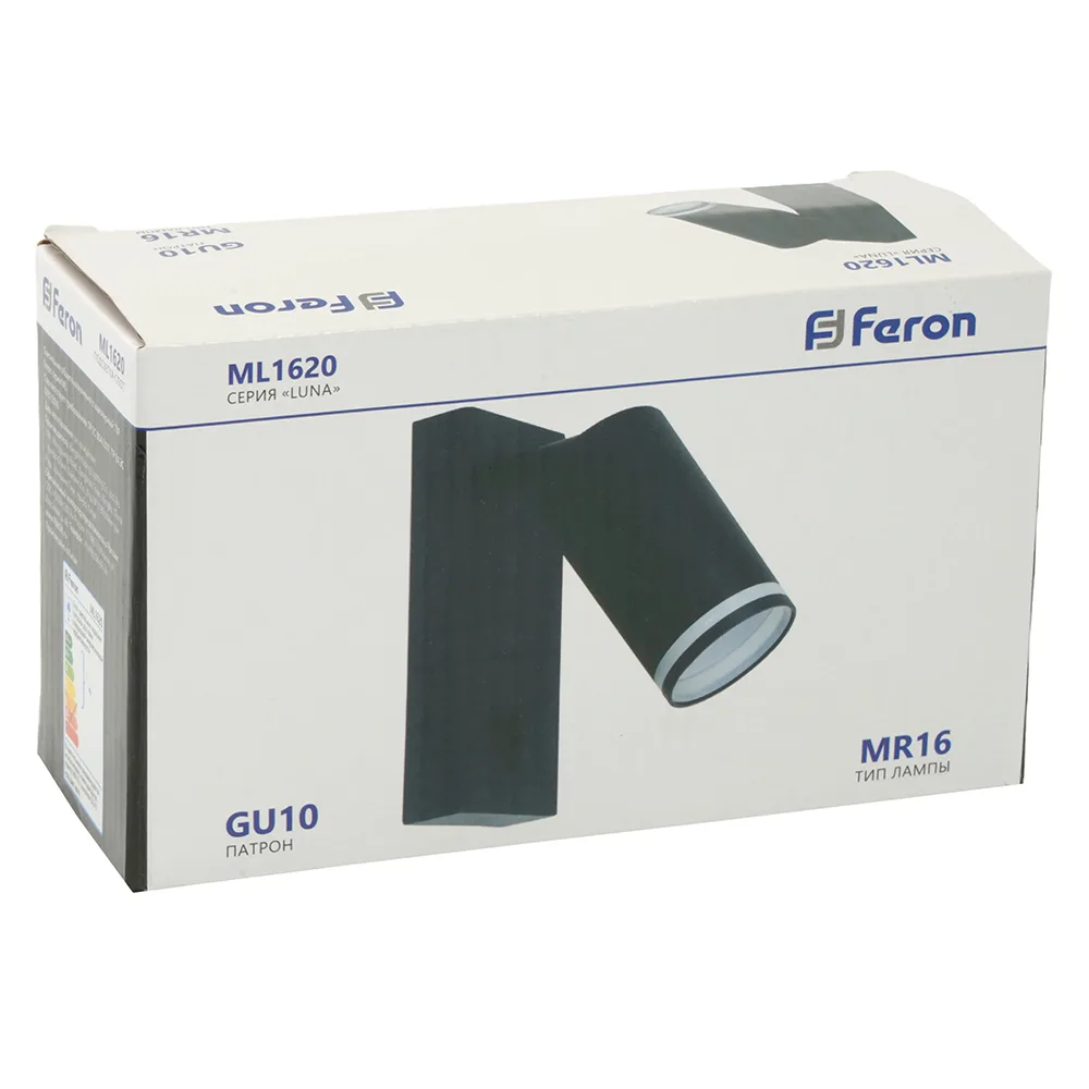 FERON Светильник ML1620 LUNA 35W, 230V, GU10, чёрный артикул 48810 FERON Светильник ML1620 LUNA 35W, 230V, GU10, чёрный артикул 48810