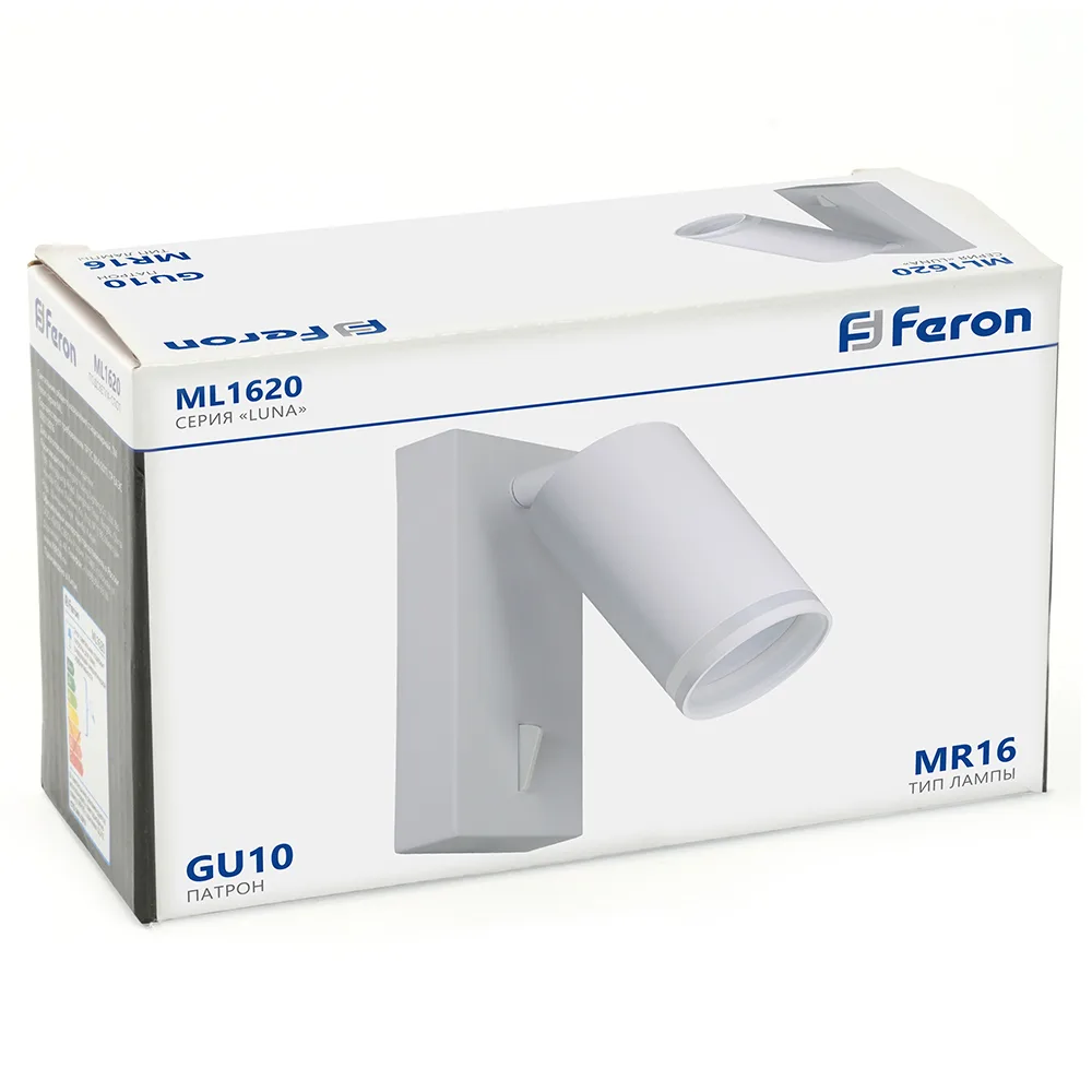 FERON Светильник ML1620 LUNA 35W, 230V, GU10, белый артикул 48811 FERON Светильник ML1620 LUNA 35W, 230V, GU10, белый артикул 48811