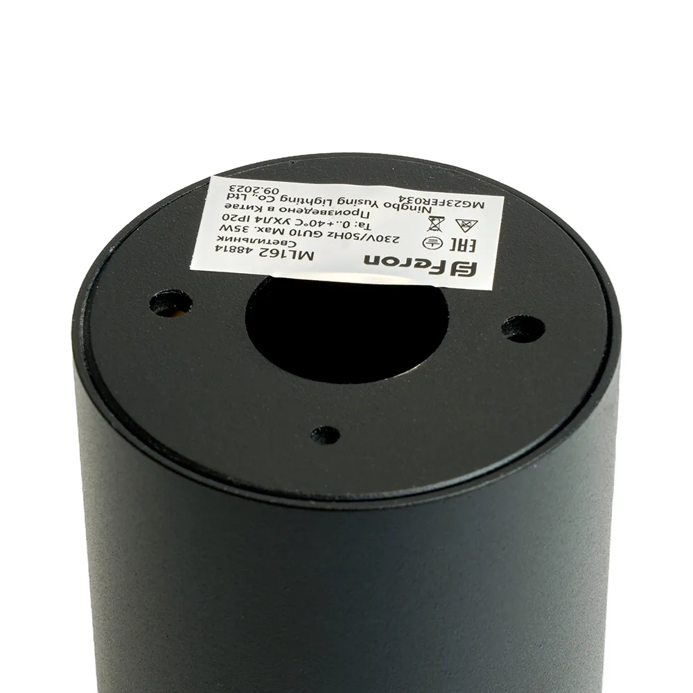 FERON Светильник потолочный ML162 Barrel LUNA MR16 GU10 35W 230V, черный 48814 FERON Светильник потолочный ML162 Barrel LUNA MR16 GU10 35W 230V, черный 48814