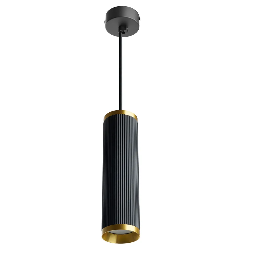Светильник потолочный FERON ML1908 Barrel GATSBY levitation на подвесе MR16 35W, 230V, чёрный, античное золото 55*200 48853