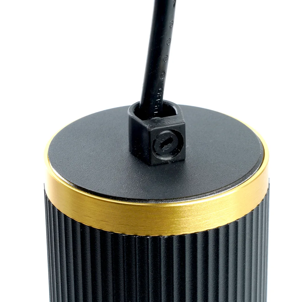 FERON Светильник потолочный ML1908 Barrel GATSBY levitation на подвесе MR16 35W, 230V, чёрный, античное золото 55*200 48853 FERON Светильник потолочный ML1908 Barrel GATSBY levitation на подвесе MR16 35W, 230V, чёрный, античное золото 55*200 48853