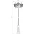 Светильник садово-парковый FERON PL4099 столб четырехгранный 3*60W E27 230V, черное золото 11526 Светильник садово-парковый FERON PL4099 столб четырехгранный 3*60W E27 230V, черное золото 11526