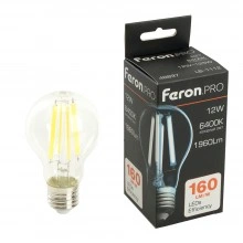 Лампа светодиодная FERON.PRO LB-1112 Шар E27 1960LM 12W 175-265V 6400K 48897
