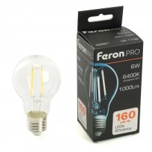 Лампа светодиодная FERON.PRO LB-1106 Шар E27 1000LM 6W 175-265V 6400K 48891