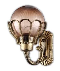 Светильник садово-парковый FERON PL5041 шар на стену вверх 60W E27 230V, черное золото 11544
