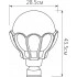 Светильник садово-парковый FERON PL5053 шар на столб 100W E27 230V, черное золото 11555 Светильник садово-парковый FERON PL5053 шар на столб 100W E27 230V, черное золото 11555